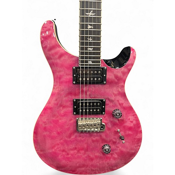 Used PRS SE Custom 24 Quilt Violet Solid Body Electric Guitar