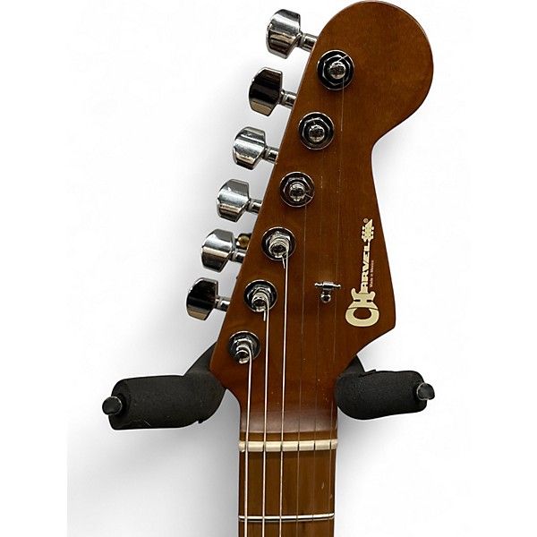 Used Charvel Pro Mod DK24 HH 2PT CM QM Chlorine Burst Solid Body Electric Guitar