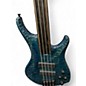 Used Roscoe LG3000 Quilted Blue  Electric Bass Guitar