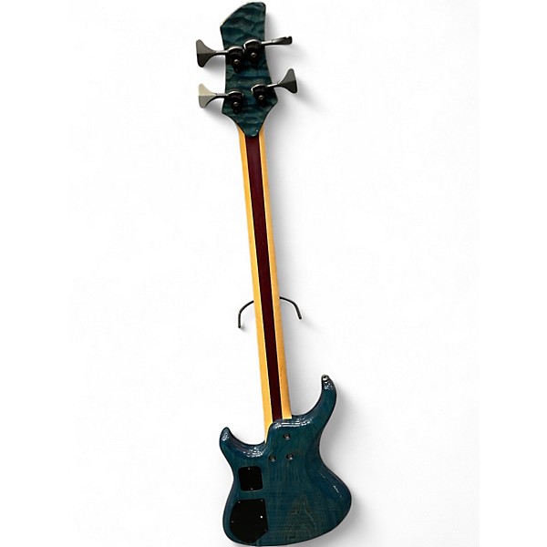 Used Roscoe LG3000 Quilted Blue  Electric Bass Guitar