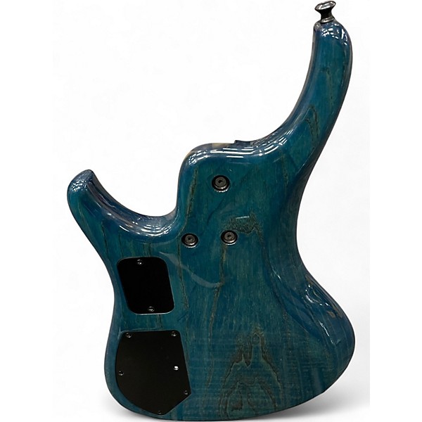 Used Roscoe LG3000 Quilted Blue  Electric Bass Guitar