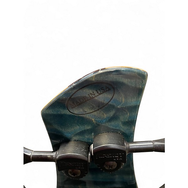 Used Roscoe LG3000 Quilted Blue  Electric Bass Guitar