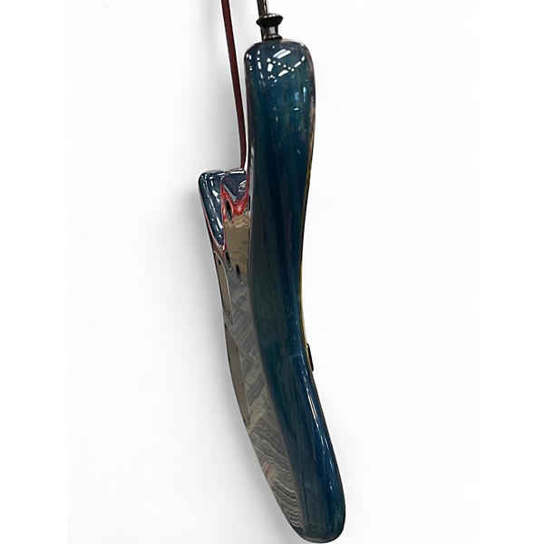 Used Roscoe LG3000 Quilted Blue  Electric Bass Guitar