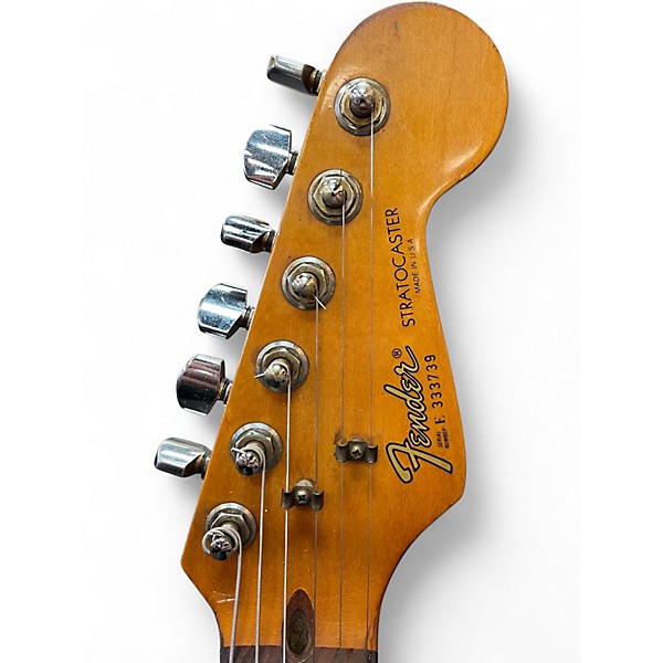 Vintage 1983 Fender STRATOCASTER Black Solid Body Electric Guitar