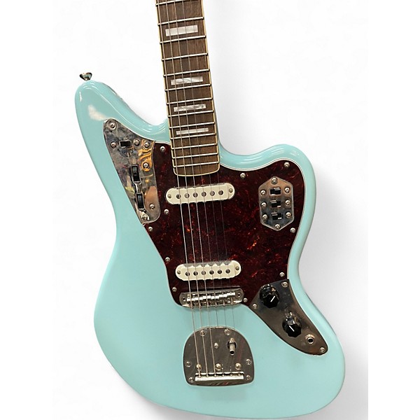 Used Squier Vintage Modified Jaguar Surf Green Solid Body Electric Guitar