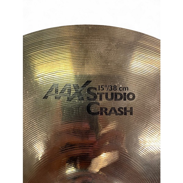 Used SABIAN 15in AAX Studio Crash Cymbal