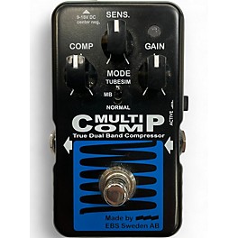 Used EBS MultiComp True Dual Band Compressor Bass Effect Pedal