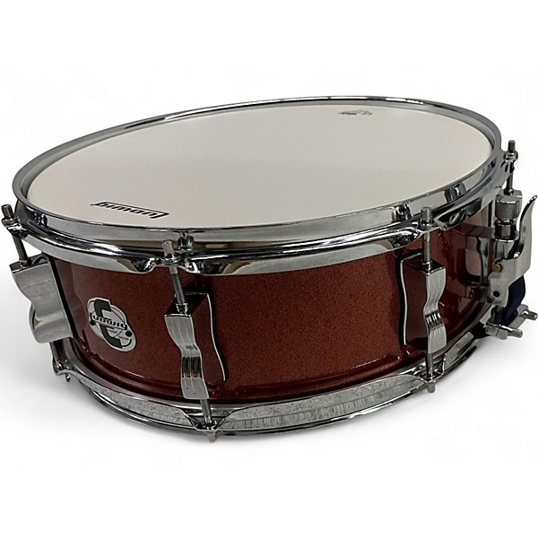 Used Ludwig 14X5 Element Evolution Red Sparkle Drum