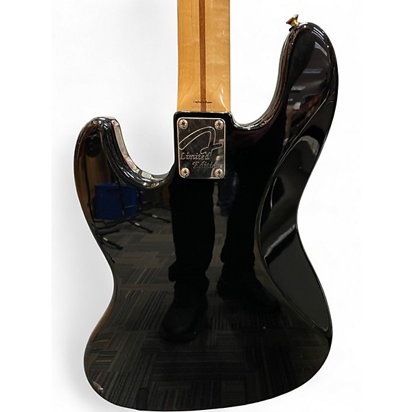 Used Fender Geddy Lee Signature Jazz Bass w/ EMGs Black Electric Bass Guitar