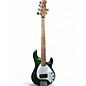 Used Ernie Ball Music Man Stingray 5 H Metallic Green Electric Bass Guitar thumbnail