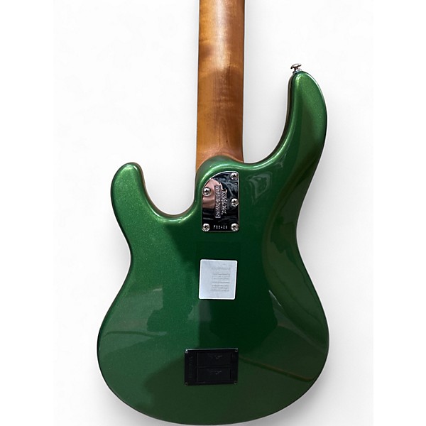 Used Ernie Ball Music Man Stingray 5 H Metallic Green Electric Bass Guitar