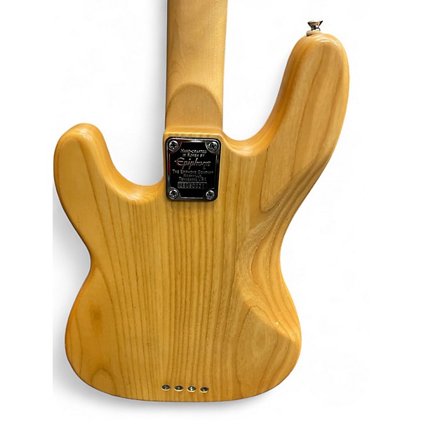 Used Epiphone Accu Bass Natural Electric Bass Guitar