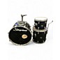Used Slingerland 3 Piece Shell Pack Black Drum Kit thumbnail