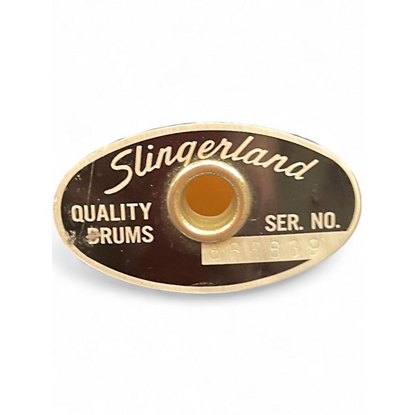 Used Slingerland 3 Piece Shell Pack Black Drum Kit
