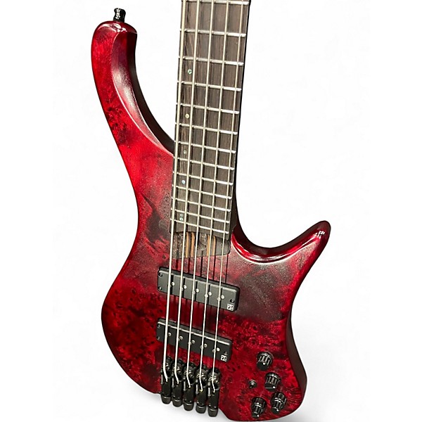 Used Ibanez EHB1505 WINE RED LOW GLOSS Electric Bass Guitar
