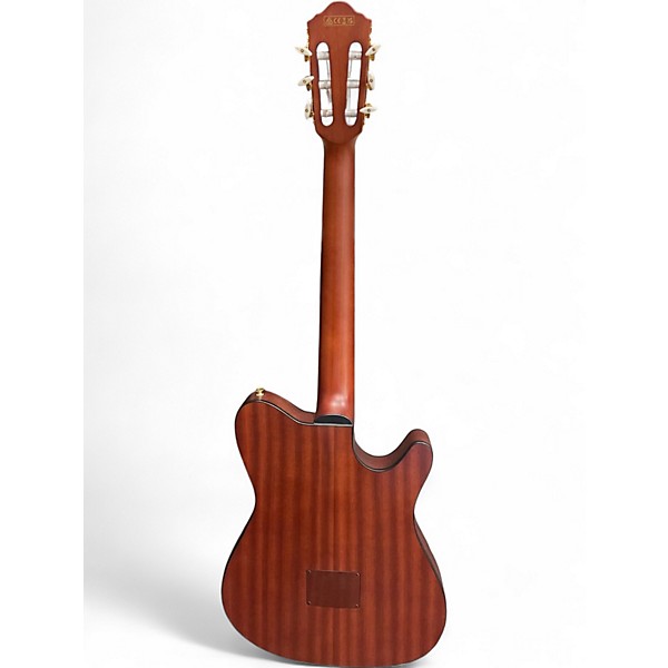 Used Ibanez FRH10NL LEFT HANDED Brown Sunburst Classical Acoustic Electric Guitar