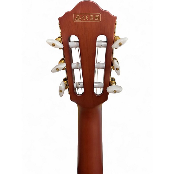 Used Ibanez FRH10NL LEFT HANDED Brown Sunburst Classical Acoustic Electric Guitar