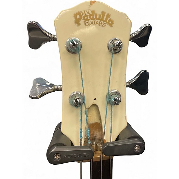 Used Pedulla MVP4 White Electric Bass Guitar
