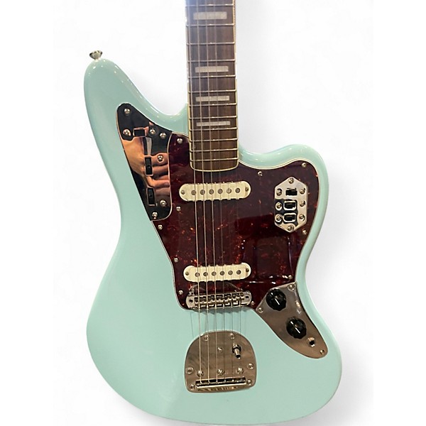 Used 2025 Squier Classic Vibe '70s Jaguar Daphne Blue Solid Body Electric Guitar