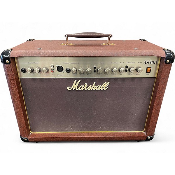 Used Marshall AS50D 50W 2X8 Acoustic Guitar Combo Amp