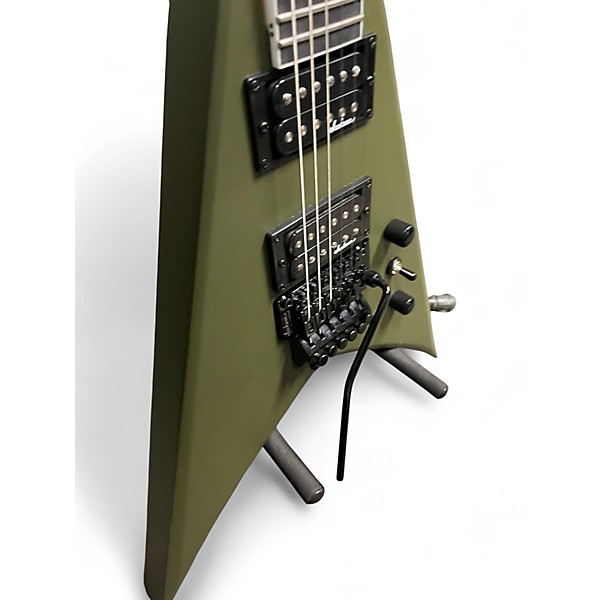 Used Jackson JS32 KING V ARMY DRAB Solid Body Electric Guitar
