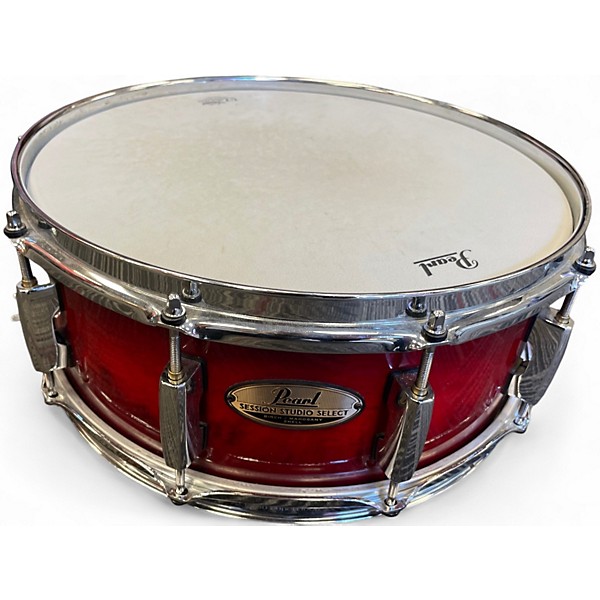 Used Pearl 14X5.5 SESSION STUDIO SELECT RED BURST Drum