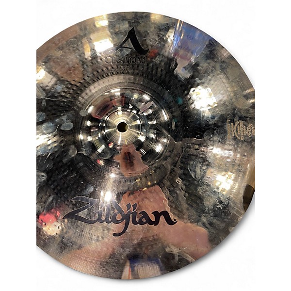 Used Zildjian 14in A Custom Hi Hat Pair Cymbal