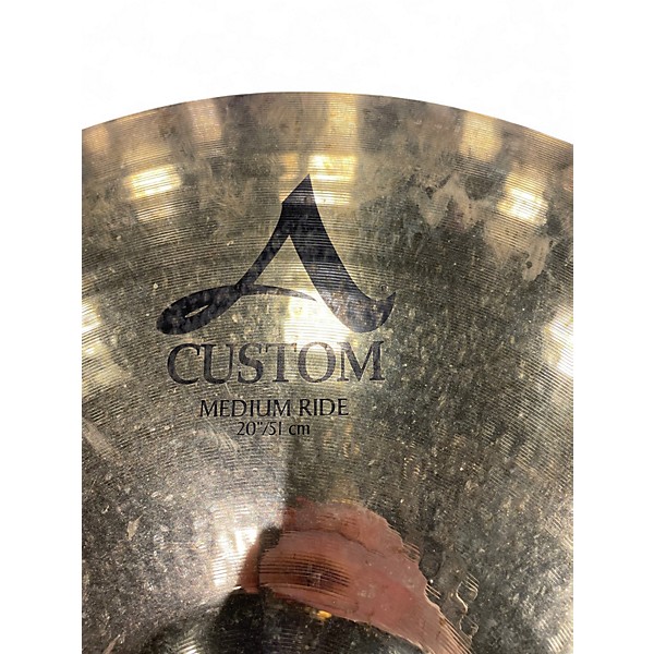 Used Zildjian 20in A Custom Medium Ride Cymbal