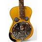 Used Dobro Hound Dog Deluxe Round Neck Vintage Brown Resonator Guitar