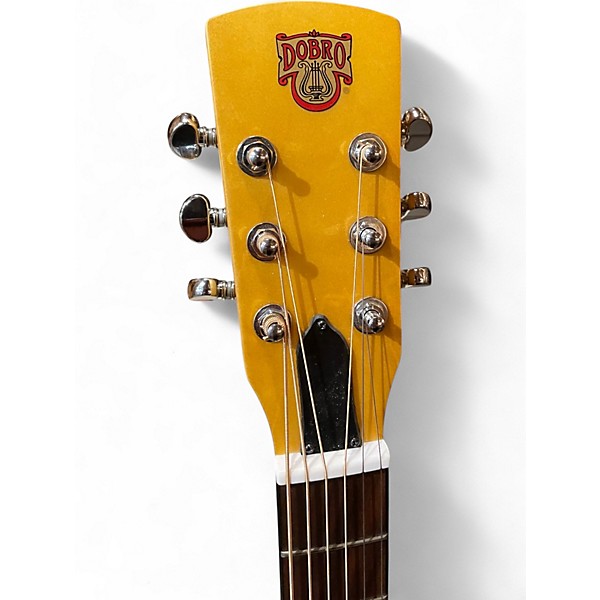 Used Dobro Hound Dog Deluxe Round Neck Vintage Brown Resonator Guitar