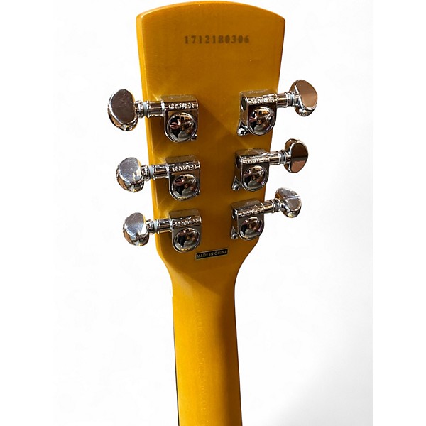 Used Dobro Hound Dog Deluxe Round Neck Vintage Brown Resonator Guitar