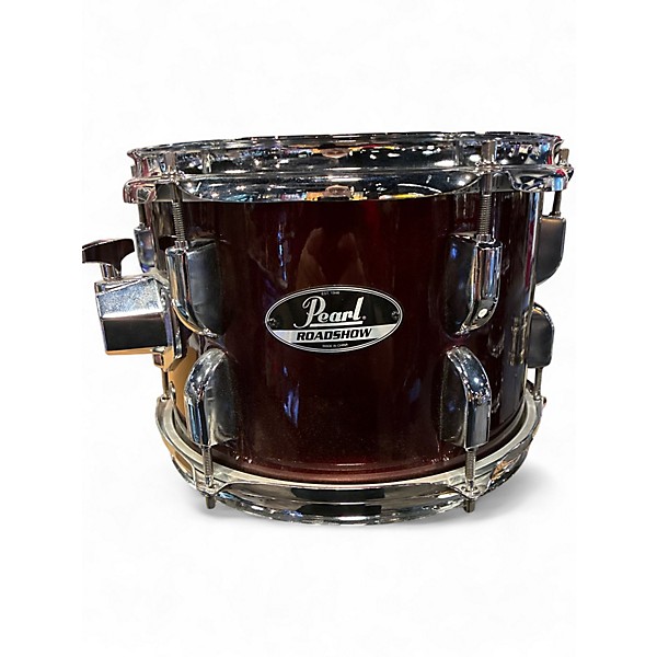Used Pearl 4 Piece ROADSHOW KIT Wine Red Drum Kit