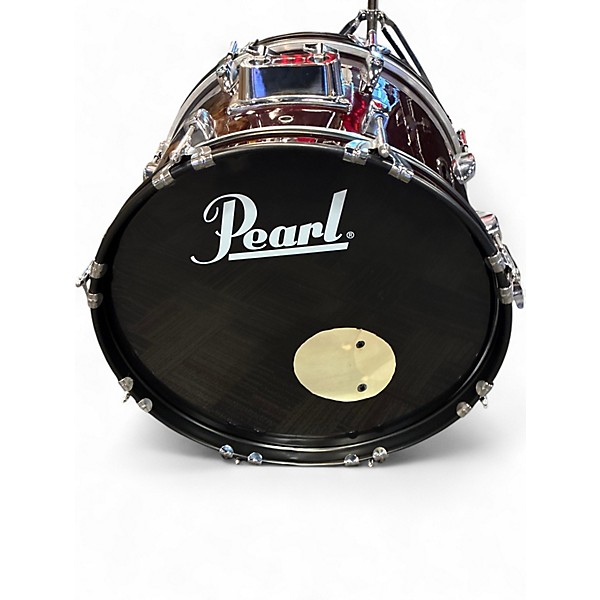 Used Pearl 4 Piece ROADSHOW KIT Wine Red Drum Kit