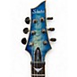 Used 2017 Schecter Guitar Research Omen Extreme 6 Ocean Blue Burst Solid Body Electric Guitar