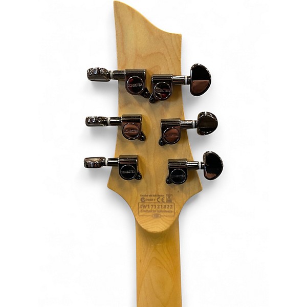 Used 2017 Schecter Guitar Research Omen Extreme 6 Ocean Blue Burst Solid Body Electric Guitar