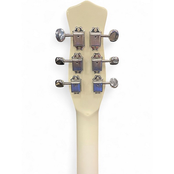 Used Danelectro 59M WHITE Solid Body Electric Guitar