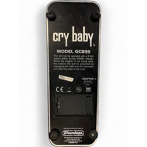 Used Dunlop GCB95 Original Crybaby Wah Effect Pedal