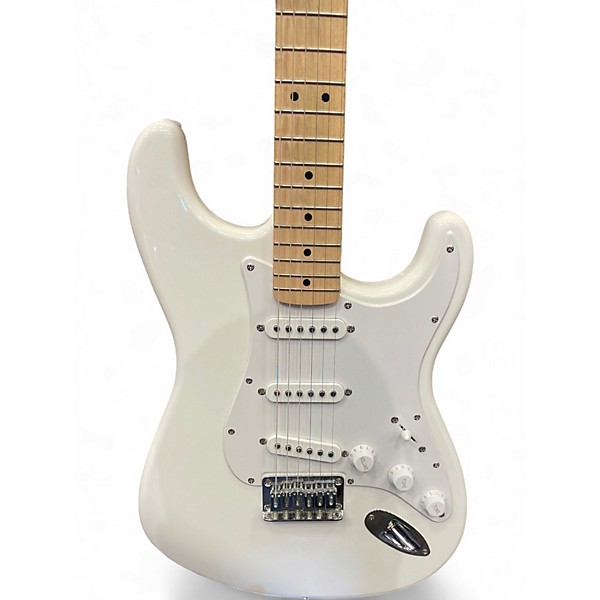Used Squier sonic sss strat white Solid Body Electric Guitar