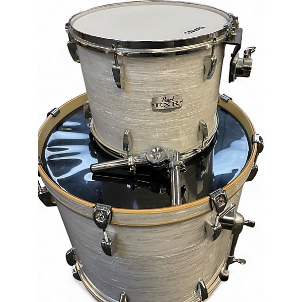 Used Pearl 5 Piece exr oyster white pearl Drum Kit