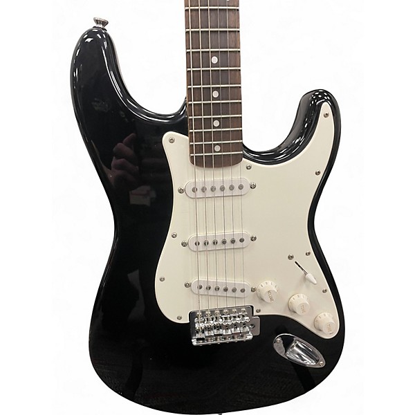 Used Squier Affinity Stratocaster Black Solid Body Electric Guitar