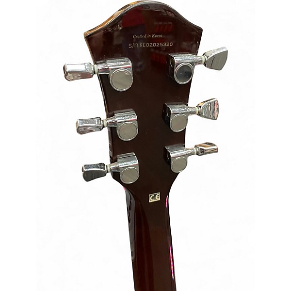 Used 2002 Squier M-77 Cherry Sunburst Solid Body Electric Guitar