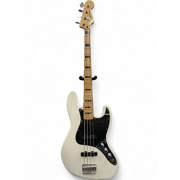 Used Squier Classic Vibe 70s Jazz Bass Olympic White Electric Bass Guitar