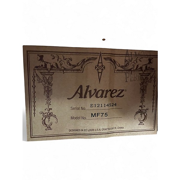 Used Alvarez MF75 Masterworks Natural Acoustic Guitar