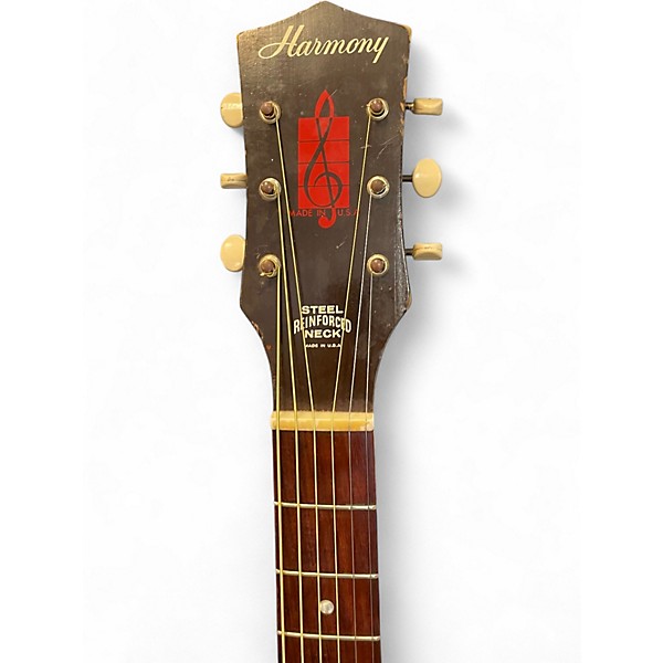 Vintage 1970 Harmony 1215 2 Color Sunburst Acoustic Guitar