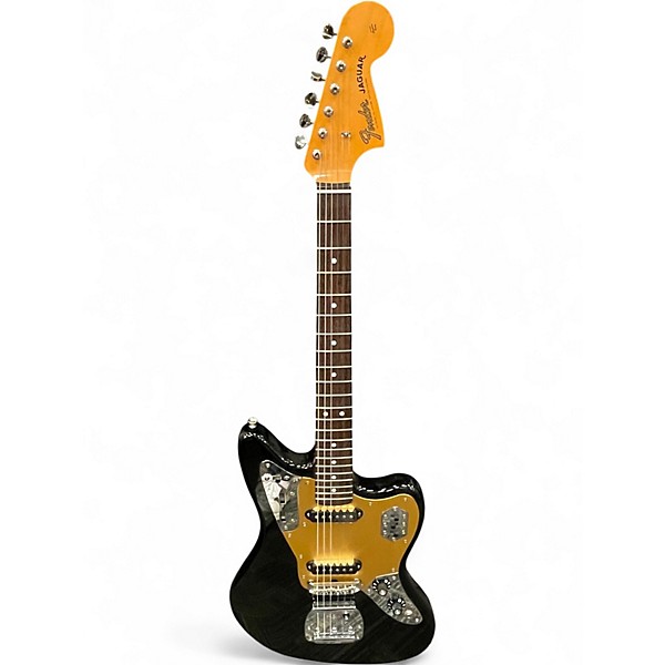 Used Fender TRADITIONAL 60S II JAGUAR Black and Gold Solid Body Electric Guitar