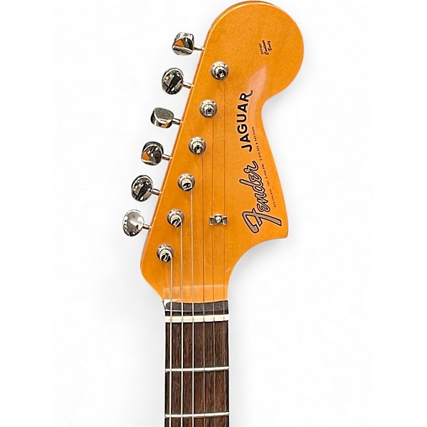 Used Fender TRADITIONAL 60S II JAGUAR Black and Gold Solid Body Electric Guitar