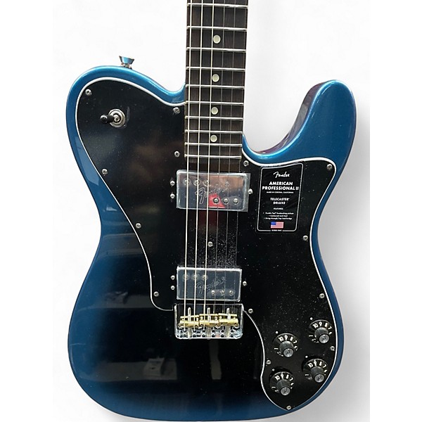 Used Fender American Professional Telecaster Deluxe Shawbucker Midnight Blue Solid Body Electric Guitar