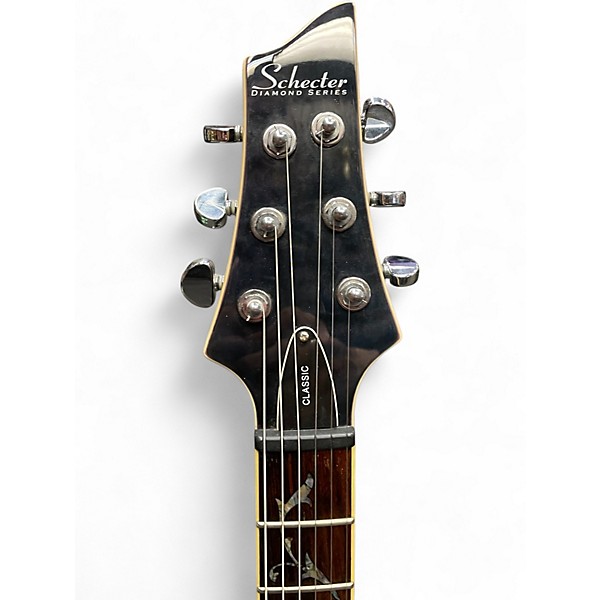 Used Schecter Guitar Research C1 Classic Trans Black Solid Body Electric Guitar