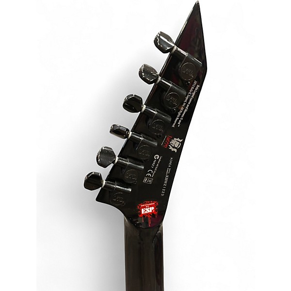 Used ESP LTD Kirk Hammett Signature White Zombie ZOMBIE GRAPHIC Solid Body Electric Guitar