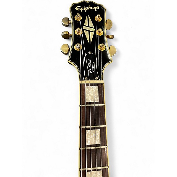 Used Epiphone Les Paul Custom Cherry Sunburst Solid Body Electric Guitar